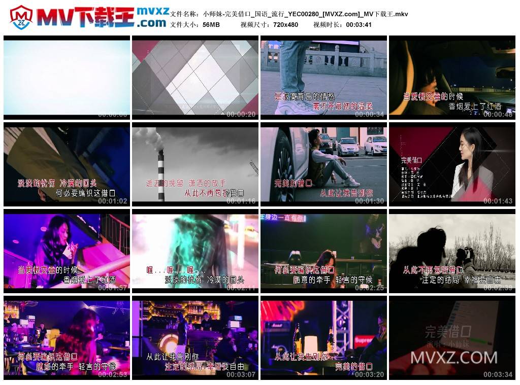 小师妹-完美借口_国语_流行_YEC00280